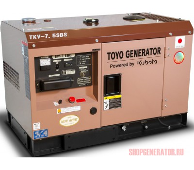 Дизельный генератор TOYO TKV-7.5SBS
